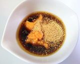 A picture of step 1 of Sesame and Miso Dressing for Bang Bang Chicken.