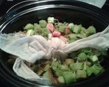 A picture of step 3 of Rhubarb and ginger jam.