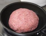 A picture of step 6 of Camembert Cheese Stuffed Hamburger Steaks.