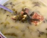 Pas rețetă Ciorbă 🥣de salată verde🥬 cu omletă🍳 și afumătură🥓 8 fotografie