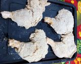 Foto del paso 7 de la receta: Patas muslo empanadas con papas zarpadas al horno!