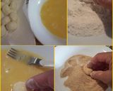 A picture of step 1 of AMIEs Fried Mozzarella Salad.