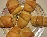 A picture of step 8 of crab stuffed croissants.