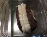 Une image de l'étape 3 de Rôti de cerf mariné, lard et carottes.