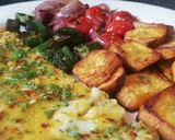 A picture of step 2 of Pepper Frittata with Fried Plantains and Vegetables (Vegetarian).