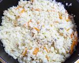 A picture of step 3 of Uno Hana (Stir-Fried and Simmered Okara).