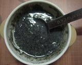 A picture of step 2 of Our Family's Black Sesame Pudding.