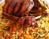 A picture of step 13 of Chatpati chargha biryani.