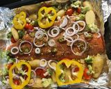A picture of step 4 of Baked fish veggies.
