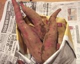 A picture of step 1 of Sweet Potato with a Honey Salt Compote.