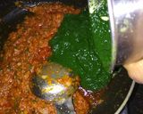 A picture of step 3 of Palak paneer.
