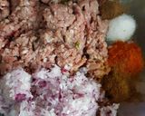 A picture of step 2 of Beef kofty.