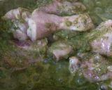 A picture of step 2 of Coriander chicken.