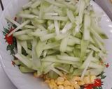 Foto langkah ke 3 dari resep Tumis labu dan jagung.