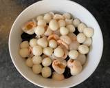 Grass jelly with lychees, tapioca pearls, glutinous rice balls and sago dessert recipe step 6 photo