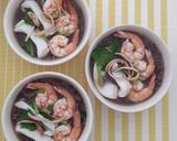 รูปขั้นตอนการทำที่ 3 ของ "ข้าวต้มไรซ์เบอร์รี่ทะเล" Seafood Riceberry Porridge 🦐🦑🥣