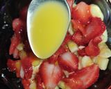 A picture of step 4 of Fruit Chaat With Mosambi Tang Twist 😋🍌🍓🍑.