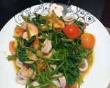 Foto langkah ke 9 dari resep Tumis kangkung seafood.