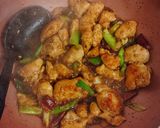 A picture of step 3 of Kung Pao Chicken 🌶️🥡🍗.