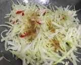 Foto langkah ke 3 dari resep Tumis Pepaya Muda Bumbu Iris.