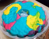 Foto langkah ke 5 dari resep Bolu skm warna warni.