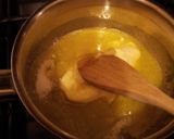 A picture of step 2 of A 'latte' the old fashioned way with smooth caramel sauce and hand made white chocolate chunks.