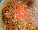 A picture of step 6 of Chilli Con Carne 😋.