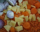 صورة لخطوة 1 من وصفة شوربة العدس بالشعرية