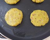 A picture of step 4 of Bread Idli with yoghurt.