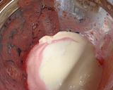 A picture of step 6 of Easy Heavy Cream-free Strawberry No-Bake Cheesecake.