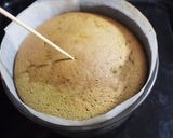 A picture of step 14 of Light and Moist Matcha Sponge Cake.