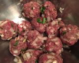 A picture of step 4 of Eggplants with Surprise Meatballs.