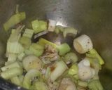 A picture of step 2 of Sig's Potato, Leek and Cabbage Soup.