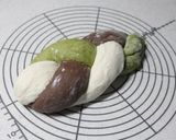 A picture of step 4 of Wonderful Gugelhupf Tri-Colored Marble Bread.