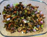 A picture of step 4 of Aubergine and almond salad.