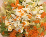 Foto del paso 4 de la receta: Ensalada básica con queso fresco bañado en chocolate 😋
