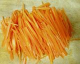 A picture of step 1 of Healthy! Carrot Water Kimchi.