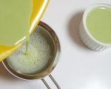 A picture of step 5 of Easy Matcha Pudding.