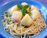 A picture of step 6 of Salad-Style Chilled Peach Pasta.