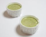 A picture of step 6 of Easy Matcha Pudding.
