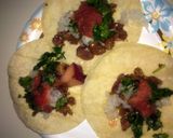 A picture of step 6 of how to prepare and cook beef intestines for tacos.