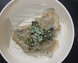 A picture of step 4 of Ricotta cheese and spinach pockets.