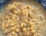 A picture of step 5 of Red lentil dal - vegan.