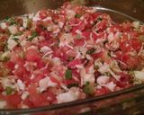 A picture of step 8 of Bruchetta MY way 😘.