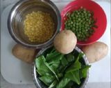 A picture of step 1 of Stuffed hara bhara kabab.