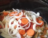 A picture of step 2 of Crock pot chicken and dumplings.
