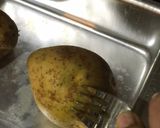 A picture of step 1 of Double Baked Potato-Egg Jackets.
