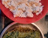 A picture of step 4 of Palak-paneer kofte.