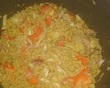 A picture of step 5 of Bunah mutton keema.