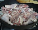 A picture of step 2 of Filipino Chicken Adobo Simmered in Coconut Milk.